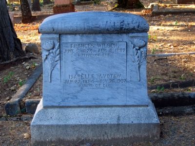 Wilson-Votaw Tombstone image. Click for full size.