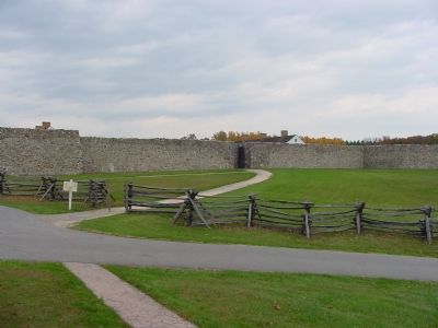 Fort Frederick South Face with Only Entrance image. Click for full size.