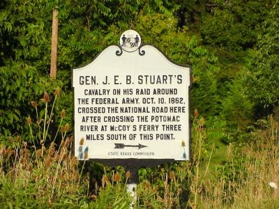 Gen. J. E. B. Stuarts Cavalry Marker image. Click for full size.