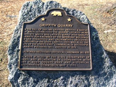 Griffith Quarry Marker image. Click for full size.