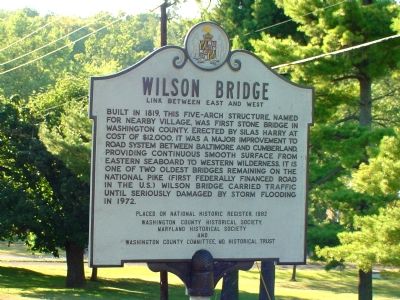 Wilson Bridge Marker. Click for full size. Wilson Bridge Marker image. Click for full size.