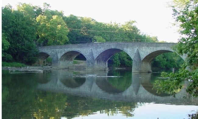 Wilson Bridge Carried the National Pike Across the Conococheague Creek image. Click for full size.