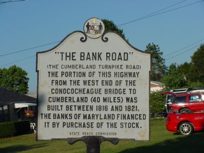 Bank Road Marker. Click for full size. Bank Road Marker image. Click for full size.