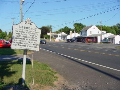 Marker on U.S. Route 40. Click for full size. Marker on U.S. Route 40 image. Click for full size.