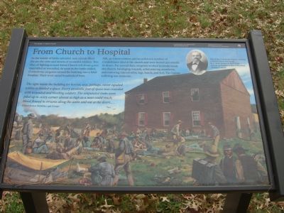 From Church to Hospital Marker image. Click for full size.