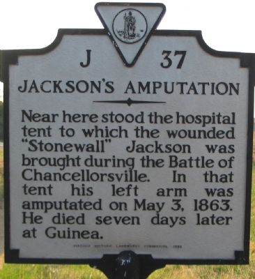 Jackson's Amputation Marker. Click for full size. Jackson's Amputation Marker image. Click for full size.