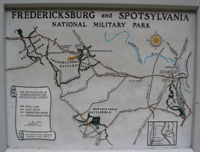 Battle Map and Park Tour Map image. Click for full size.