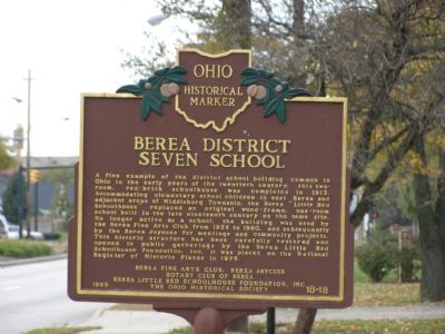 Berea District Seven School Marker image. Click for full size.