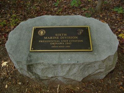 Sixth Marine Division Marker. Click for full size. Sixth Marine Division Marker image. Click for full size.