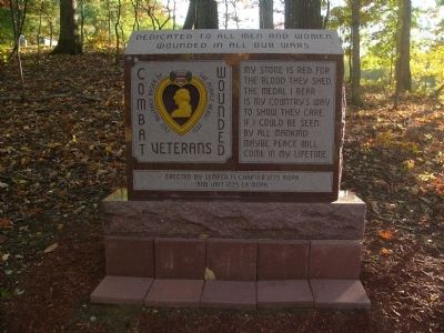 Purple Heart Memorial Marker. Click for full size. Purple Heart Memorial Marker image. Click for full size.
