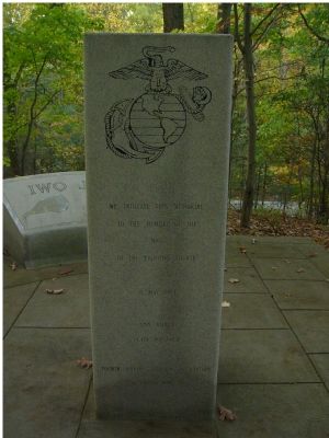 Fourth Marine Division Association Memorial Marker - East Face. Click for full size. Fourth Marine Division Association Memorial Marker - East Face image. Click for full size.