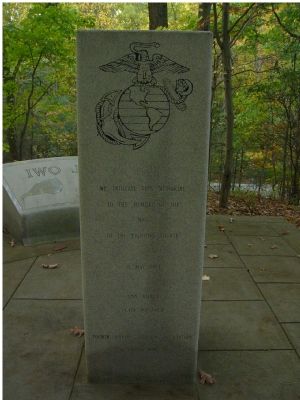 Fourth Marine Division Association Memorial Marker - East Face image. Click for full size.