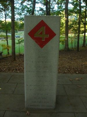 Fourth Marine Division Association Memorial Marker - South Face. Click for full size. Fourth Marine Division Association Memorial Marker - South Face image. Click for full size.