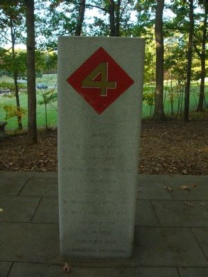 Fourth Marine Division Association Memorial Marker - South Face image. Click for full size.