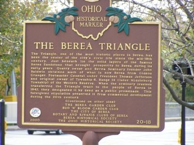 The Berea Triangle Marker image. Click for full size.