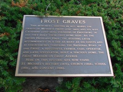 Frost Graves Marker image. Click for full size.