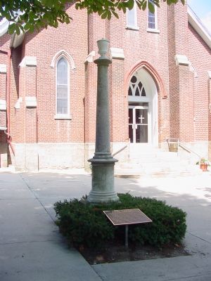 Marker and Monument at St. Michael Church image. Click for full size.