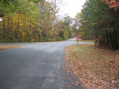 Intersection with the Old Plank Road. Click for full size. Intersection with the Old Plank Road image. Click for full size.