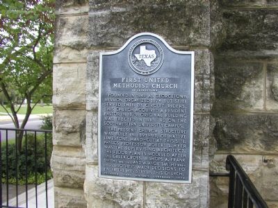 First United Methodist Church of Georgetown Marker image. Click for full size.