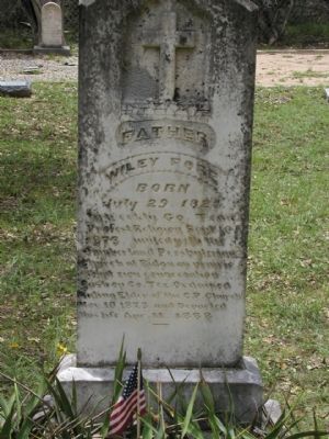 Wiley Fore Gravestone image. Click for full size.