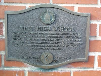 First High School Marker. Click for full size. First High School Marker image. Click for full size.