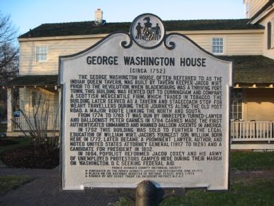 George Washington House Marker image. Click for full size.