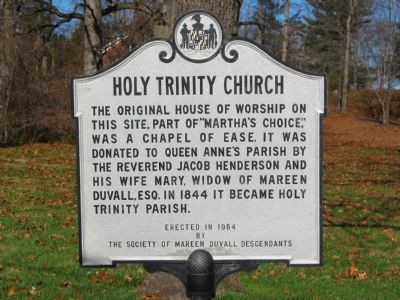 Holy Trinity Church Marker image. Click for full size.