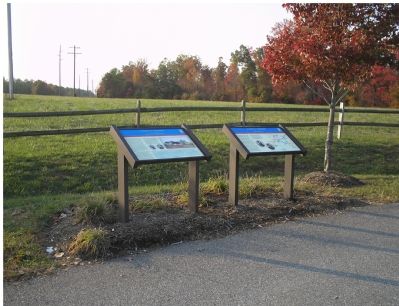 Two of three Civil War Trails markers at Todd's Tavern image. Click for full size.