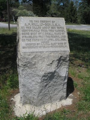 A.P. Hill Memorial image. Click for full size.