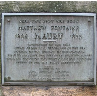 Matthew Fontaine Maury Marker image. Click for full size.