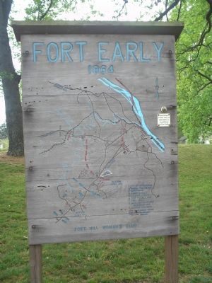 Sign inside Fort Early image. Click for full size.
