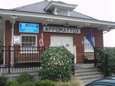 Appomattox Station and Visitors Center. Click for full size. Appomattox Station and Visitors Center image. Click for full size.