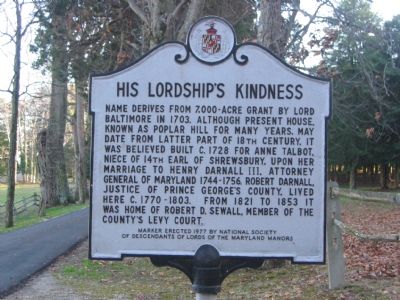 His Lordship's Kindness Marker. Click for full size. His Lordship's Kindness Marker image. Click for full size.
