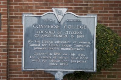 Converse College Marker image. Click for full size.