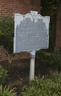 Converse College Marker. Click for full size. Converse College Marker image. Click for full size.