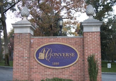 Main Entrance to Converse College.. Click for full size. Main Entrance to Converse College. image. Click for full size.