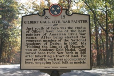 Gilbert Gaul, Civil War Painter Marker. Click for full size. Gilbert Gaul, Civil War Painter Marker image. Click for full size.