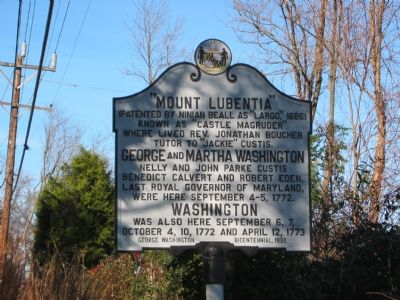 "Mount Lubentia" Marker. Click for full size. "Mount Lubentia" Marker image. Click for full size.