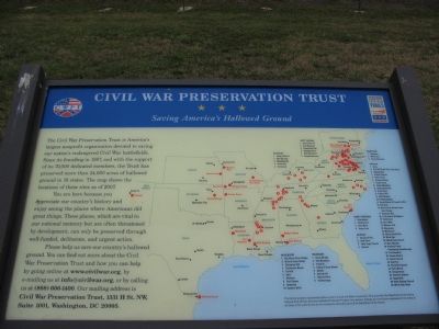 Civil War Preservation Trust <br>Saving America's Hallowed Ground image. Click for full size.