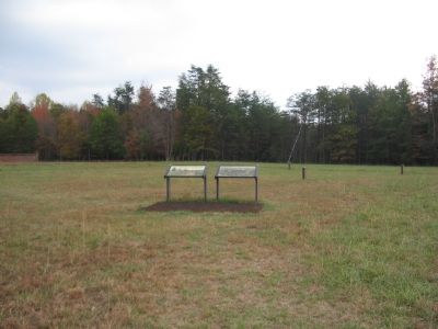 Set of Markers overlooking the Fairview House Site image. Click for full size.