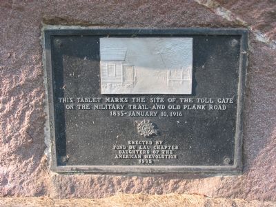 Toll Gate on the Military Trail Marker. Click for full size. Toll Gate on the Military Trail Marker image. Click for full size.