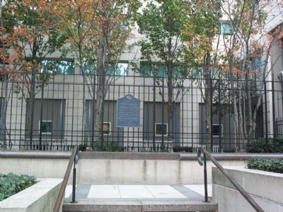 First Synagogue Marker. Click for full size. First Synagogue Marker image. Click for full size.