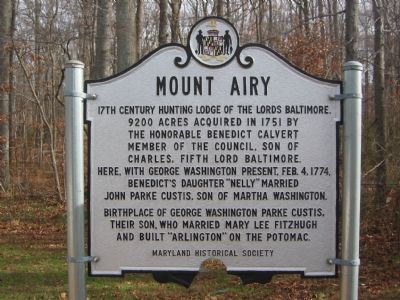 Mount Airy Marker image. Click for full size.