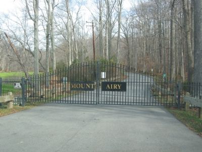 Mount Airy Gates image. Click for full size.