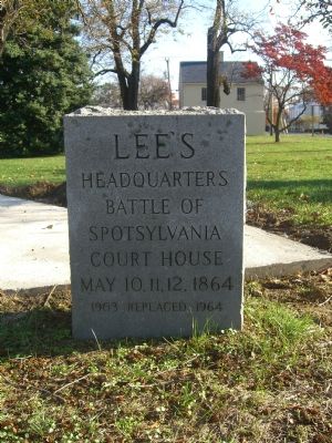 Lee's Headquarters Marker image. Click for full size.