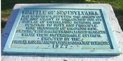 Battle of Spotsylvania Marker image. Click for full size.