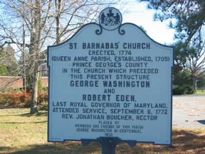 St. Barnabas' Church Marker. Click for full size. St. Barnabas' Church Marker image. Click for full size.
