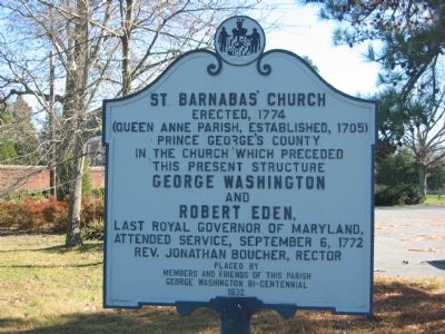 St. Barnabas' Church Marker image. Click for full size.