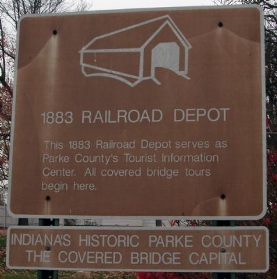 Covered Bridge Capital of the World Marker image. Click for full size.
