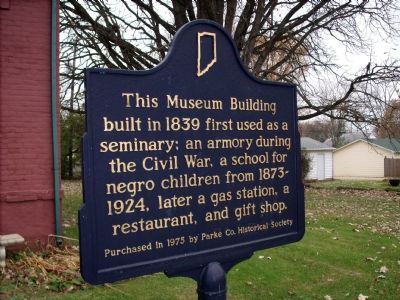 Parke County Museum Marker image. Click for full size.